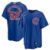 Men's Chicago Cubs #52 Pete Crow-Armstrong Blue 2024 Cool Base Stitched Jersey Dzhi,baseball caps,new era cap wholesale,wholesale hats